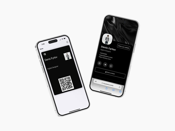 Qwerty.Cards | Best digital NFC business cards. No App required.